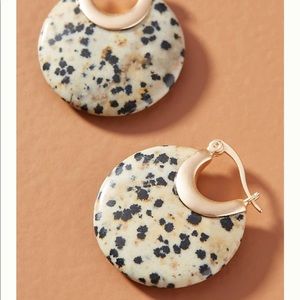 NWT Anthropologie Amalie Oval Hugger Hoops